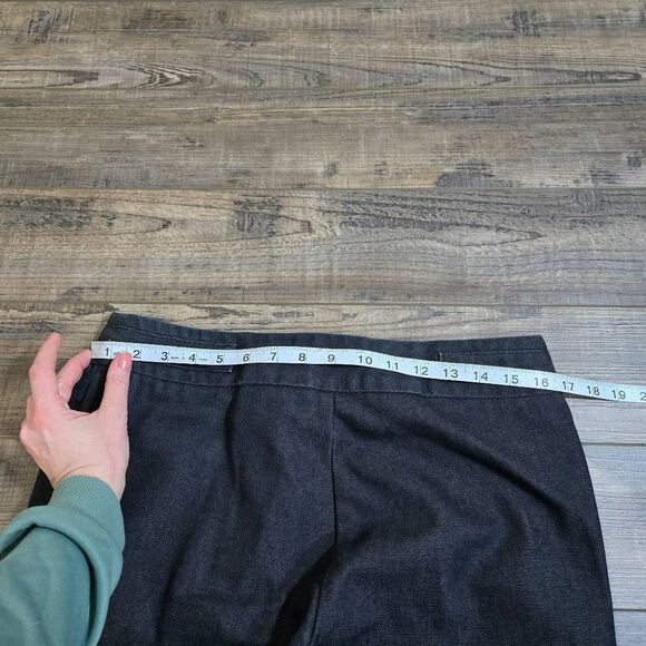 GAP jeans size women's 10 dark heavy denim built in belt straight leg vintage - Picture 7 of 10